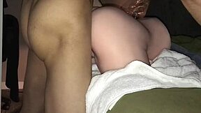 19yo gf bent over for creampie in real doll pussy 😈