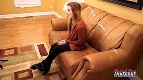 damn this fiery redhead keaton's sloppy rimjob and ass lickin got me passionate