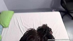 petite nikki cums hard to la for deepthroat creampie dick down!!