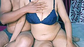 desi indian bhabhi's huge natural tits bounce wild during wet pussy pounding