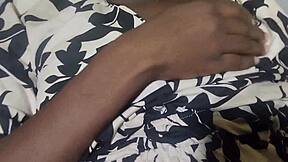 Horny Stepsis Spreads Hairy Pussy Before Hubby's Big Exam