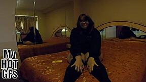 Me FOLLO A UNA hermosa CHUBBY llamada MIMI con CUMSHOT facial!