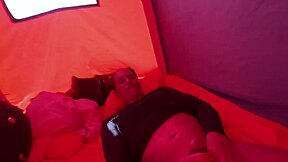 Skinny big ass latina fucks rough doggystyle inside beach tent