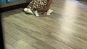 horny stepdaughter, daddy destroys your tight ass after school while i watch!  