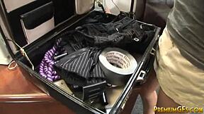 kenzi marie the dominatrix jerks off that loser cock hard