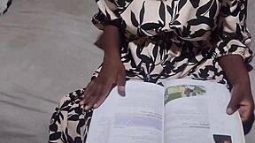 Horny Stepsis Spreads Hairy Pussy Before Hubby's Big Exam