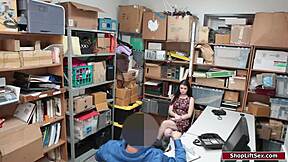 hey officer, wanna fuck this thief in lingerie?