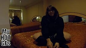 Me FOLLO A UNA hermosa CHUBBY llamada MIMI con CUMSHOT facial!