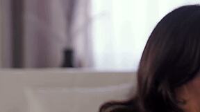 Babysitter teen crosses line bent over for husband's petite pounding?