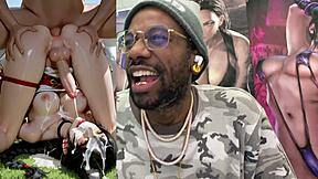 Freckled Trans Teen Cums Hard from Accidental Boner