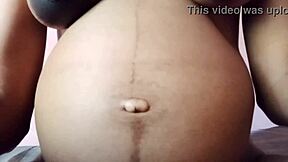 pregnant bride's married boobs look so tempting  