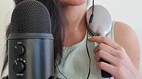 Watch me brush long hair into wet pussy asmr!