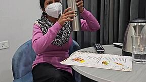 Beautiful Indian girlfriend enjoys romantic homemade sex with boyfriend