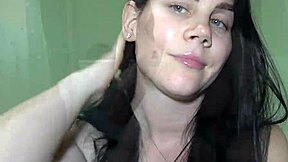 Watch Anna Make Her Cuckold Stepson Stare At Her Juicy Pussy Fuck