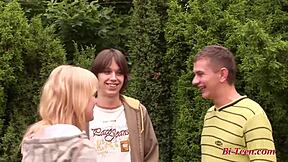 young bisexual teens mmf 3some petite blonde group fun