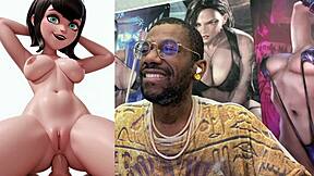 Classic blonde rides hard into shaved pussy pov