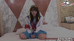 shy japanese 18yo teen gets fucked first time ever