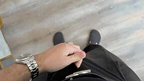 Bro, i caught you jerking! Cum on my uniform, fuck me!