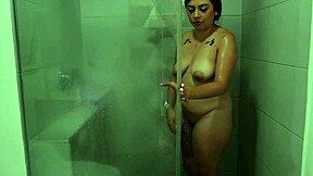 after shower latina milf bends for stepson's big cock pounding pov doggystyle cowgirl creampie theyoungnico