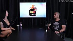 SAFADA interview with lucas ferraz on PORN CAST BRAZIL - parte 1 in sheer red lingerie