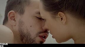 Hot Brunette Blue Angel's Romantic Morning Ride on Boyfriend's Cock