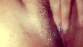 My small foreskin dick cums hard watching girlfriend masturbate her wet pussy