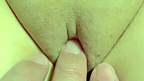 she let this virgin grope her wet shaved pussy for christmas