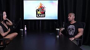 SAFADA interview with lucas ferraz on PORN CAST BRAZIL - parte 1 in sheer red lingerie