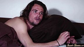 classy dicksucking babe rides and sucks her boyfriend's cock in erotic roleplay