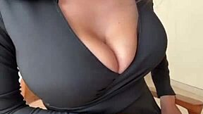 Stepmom, your big natural tits nipples make me caress forever