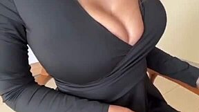 Stepmom, your big natural tits nipples make me caress forever
