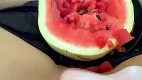 watermelon in my tight arab teen pussy causes squirting orgasms los angeles
