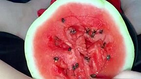 watermelon in my tight arab teen pussy causes squirting orgasms los angeles