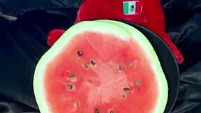 watermelon in my tight arab teen pussy causes squirting orgasms los angeles