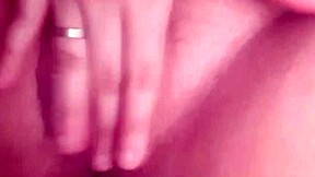 My small foreskin dick cums hard watching girlfriend masturbate her wet pussy