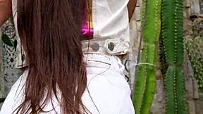 you seeing this sexy public jeans flash outside?