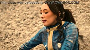 Sage Hunter Begs Ghoul for Rough Outdoor Fuck and Facial Cumshot Cosplay