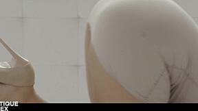 Hot Brunette Blue Angel's Romantic Morning Ride on Boyfriend's Cock