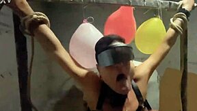 dominant mistress ties guy car park, fucks mouth dildo femdom 😈