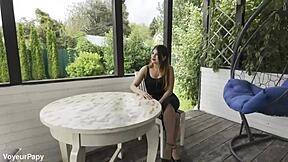 old man spies on our wild outdoor anal threesome