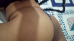 Hijastra Fingers Spits On Tight Pussy Waiting For Padrastro