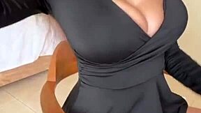 Stepmom, your big natural tits nipples make me caress forever