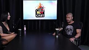 SAFADA interview with lucas ferraz on PORN CAST BRAZIL - parte 1 in sheer red lingerie