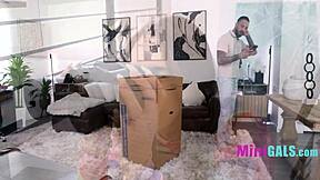 hey tiny stepdaughter's getting punished hard by old man