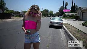 petite allie addison gags on big cock then takes it in every hole