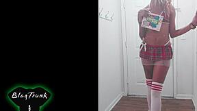 omg roommate's ebony slut gags deep on bbc in dorm!