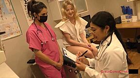 Nurse Stacy Shepard's Latex Glove Foot Exam Tease
