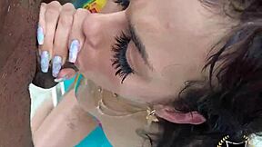 sisi pesos' skinny ass bent over for rome major's bbc creampie in hotel after pickup...