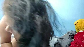 gf bound in bdsm takes sensual oral then doggy pounding