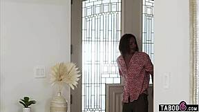 nudist stepmom nudges threesome with stepson and gf 😏👙